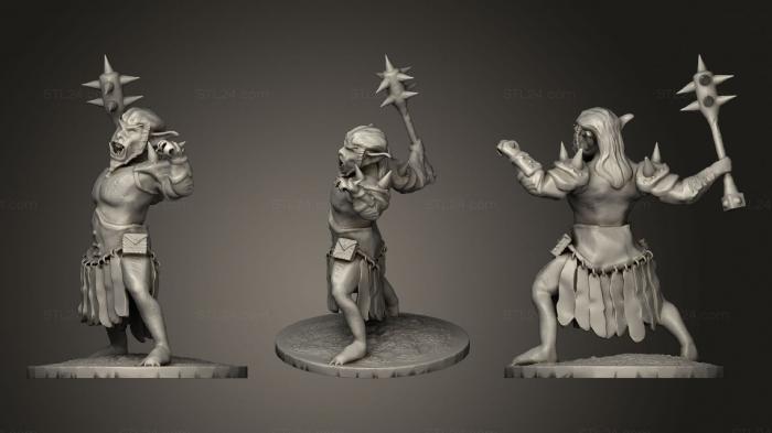 Figurines heroes, monsters and demons (Bugbear, STKM_1925) 3D models for cnc